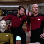 Star Trek - Data - Riker - Picard meme