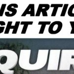 THIS ARTICLE BROUGHT TO YOU BY THE NATIONAL ENQUIRER | THIS ARTICLE BROUGHT TO YOU BY | image tagged in national enquirer logo,sarcasm | made w/ Imgflip meme maker