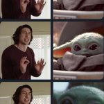 Kylo Ren and Baby Yoda