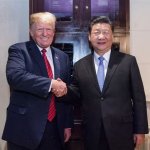Trump and Xi - soft on China because Trump owes them millions meme