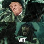 Davy Jones and Jack Sparrow | WTF | image tagged in davy jones and jack sparrow | made w/ Imgflip meme maker