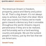 Donald Trump Democracy quote