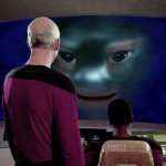 Picard looking at Nagilum