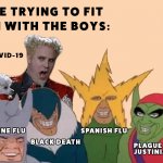 Trying to fit in with the boys meme