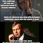 Scully's autopsy findings vs Covid-19 hype meme