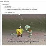 Spongebob Pizza meme