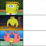 Sponge bob strength meme