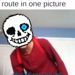 You're gonna have a bad time | Undertale genocide route in one picture; when will you learn that your actions have consequences? | image tagged in when will you learn,sammyclassicsonicfan,sans undertale,memes,funny,oh wow are you actually reading these tags | made w/ Imgflip meme maker