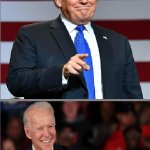 Trump and Biden meme