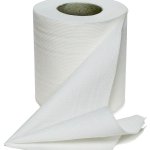 Folded toilet paper