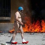 Man in underwear