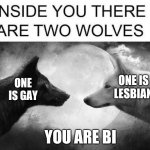There are two wolves inside you Meme Generator - Imgflip