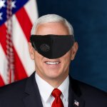 Pence doesn't wear a mask