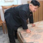 Kim Jong-Un Bent Over | YES, YES; GIMME A MINUTE, THE GAS BUBBLE IS MOVING | image tagged in kim jong-un bent over | made w/ Imgflip meme maker