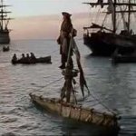 Jack Sparrow Sinking Ship