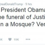 Trump tweet Scalia death