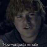 Samwise Now wait just a minute meme
