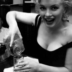 Having a drink winky with Marilyn