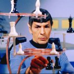 Spock playing chess