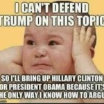 Whataboutism Trump baby meme