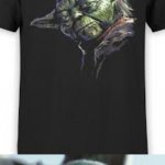 Baby Yoda reaction to Yoda T-shirt meme