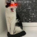 Relatable | when you pull a piece of skin on your finger and it starts bleeing | image tagged in scared cat | made w/ Imgflip meme maker