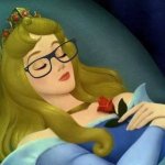 Hipster Sleeping Beauty Template | image tagged in hipster sleeping beauty | made w/ Imgflip meme maker