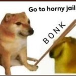 Go to horny jail meme