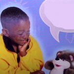 Bear Plush Questions Black Kid