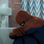 Spider-Man crying in the shower meme