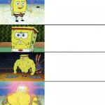 6 panel buff spongebob