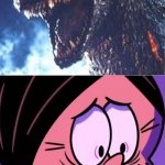 Godzilla Wants To Teach Ronnie Anne A Lesson | image tagged in somebody wants to teach ronnie anne a lesson,godzilla,lesson,ronnie anne,ronnie anne santiago,loud house | made w/ Imgflip meme maker