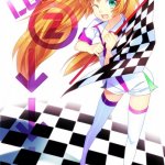 Checkered flag girl