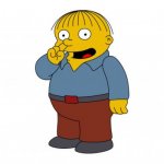 The Simpsons Ralph Wiggum Picking His Nose