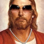 Jesus Shades Block Out the Dark | JESUS FREAKING KARDASHIAN | image tagged in jesus shades block out the dark,memes,funny,funny memes,lmao,kardashians | made w/ Imgflip meme maker