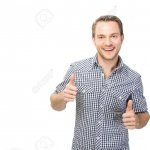 Guy with thumbs up