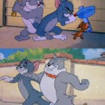 tom and jerry and spike meme