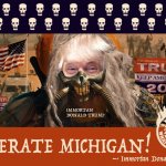 trump-re-election-campaign-2020-mad-max-liberate-michigan meme