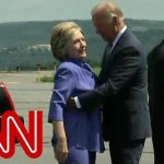 Biden groping Hillary