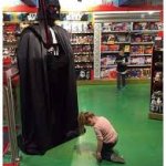 Kneeling to vader