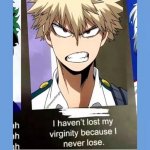 Bakugo never loses | image tagged in bnha | made w/ Imgflip meme maker