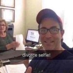 divorce selfie meme