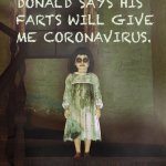nana donald says his farts will give me coronavirus meme