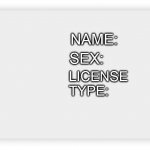 blank license