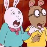 Shocked Arthur and Buster meme