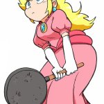 Peach with a Frying Pan!
