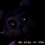 We play in the dark