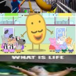 is this what life is now? | image tagged in praise squirrel,peppa pig,piggy | made w/ Imgflip meme maker