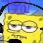 Spongebob with Headphones meme