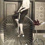 Old Timey Bike | FIRST FRICTION DRIVE CIRCA 1892 | image tagged in old timey bike | made w/ Imgflip meme maker